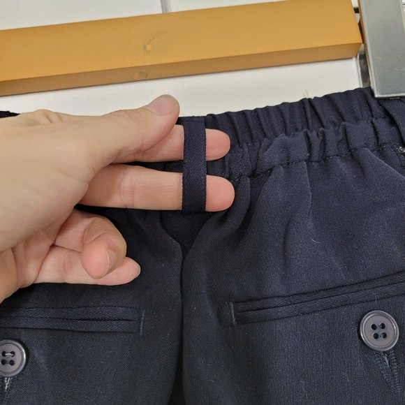 Fifth Avenue 🆕️ Kids Formal Blue Pleat Front Dress Pants Slacks Elastic Waist - Picture 9 of 14